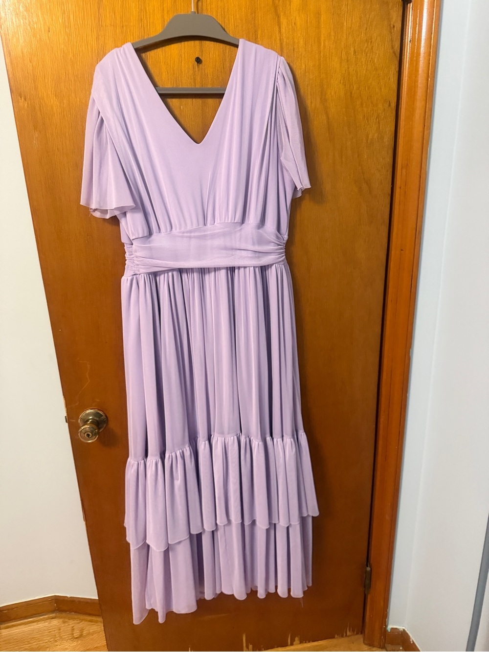 torrid Lilac V-Neck Tiered Maxi Dress